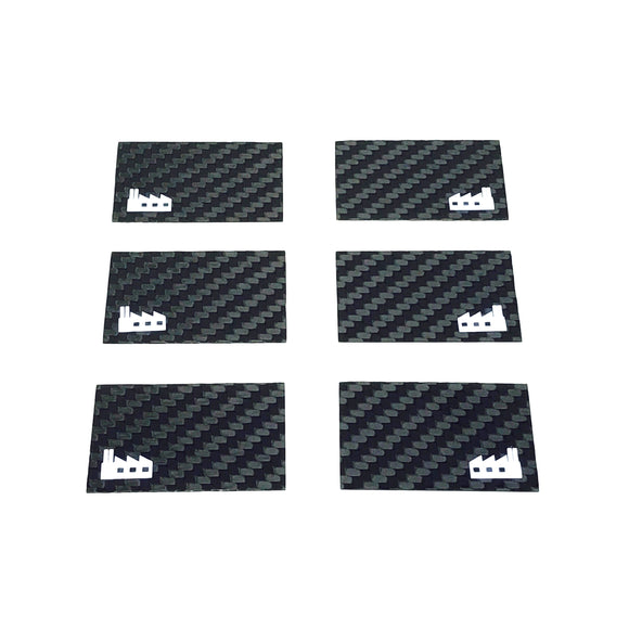 Black Fabrica 200mm Nitro Touring Car Wing End Plate Carbon Fiber Enhance Your Experience