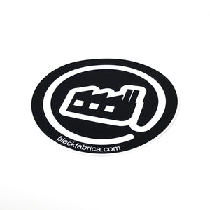 Black Fabrica @ Factory Logo Circle Sticker Enhance Your Experience